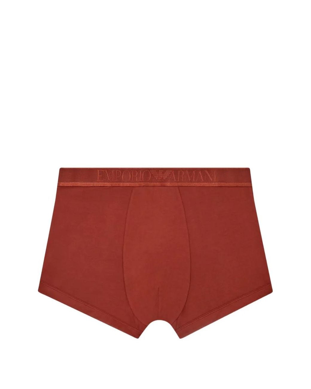 EA7 Red Logo-Waistband Boxer Briefs for men