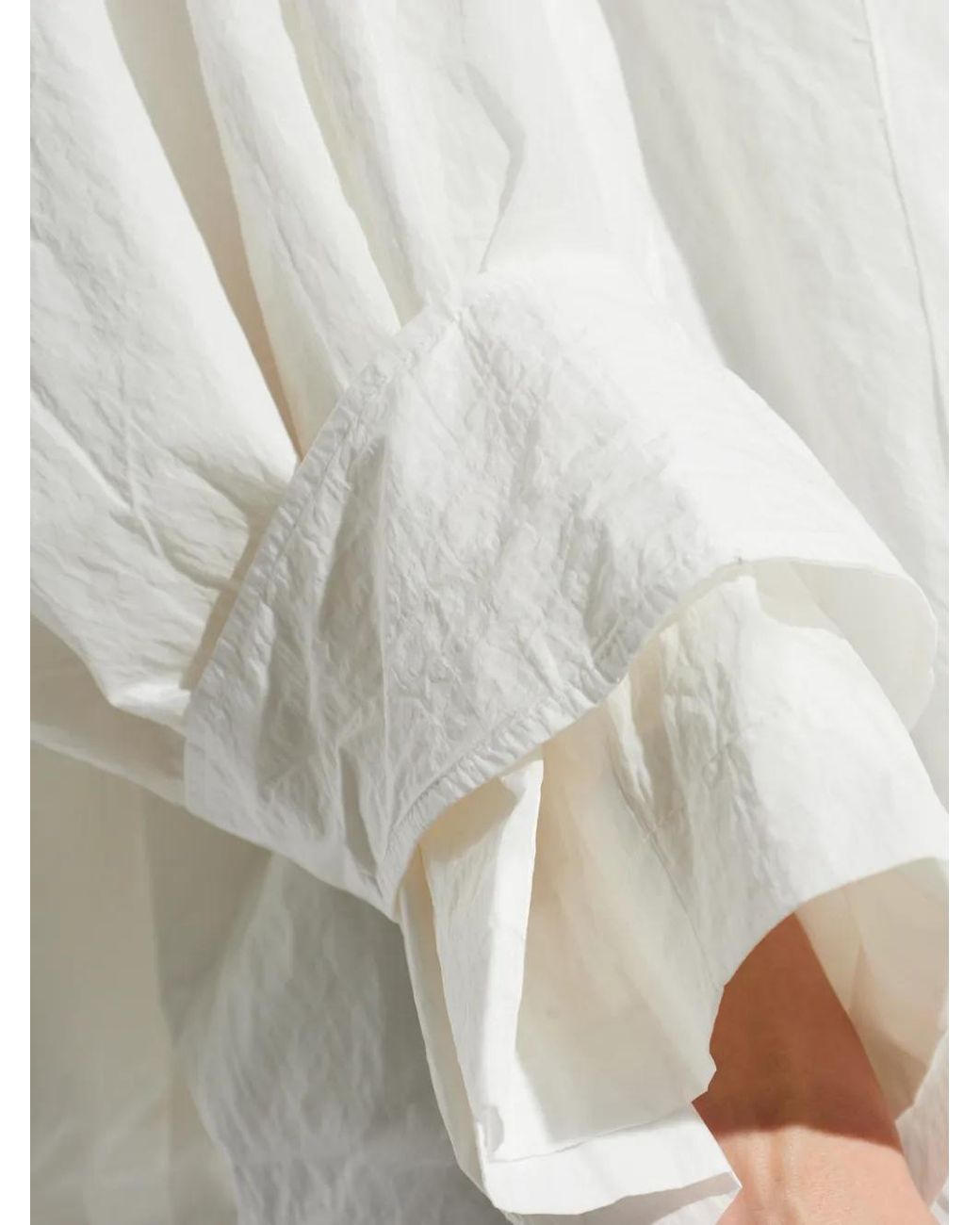 IRO White Hooded Snap-Button Jacket