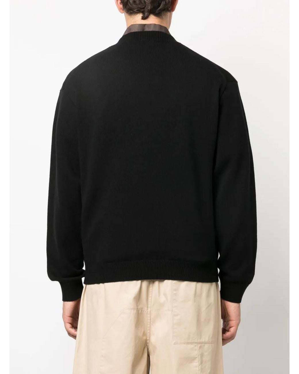 KENZO Black Jersey With Logo for men