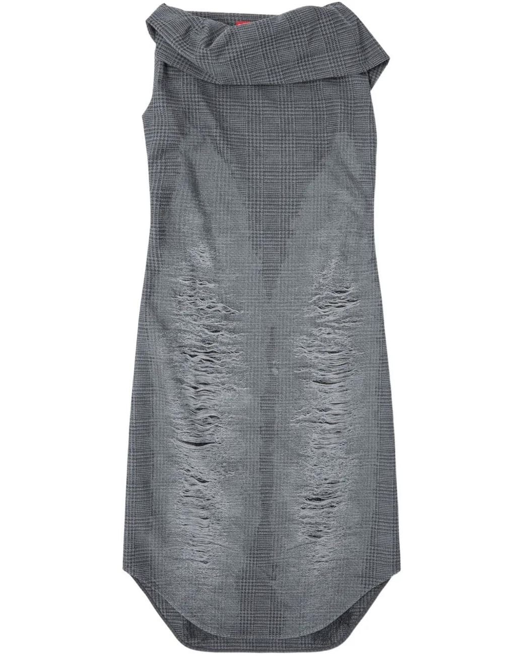 DIESEL Gray D-Mauve Midi Dress