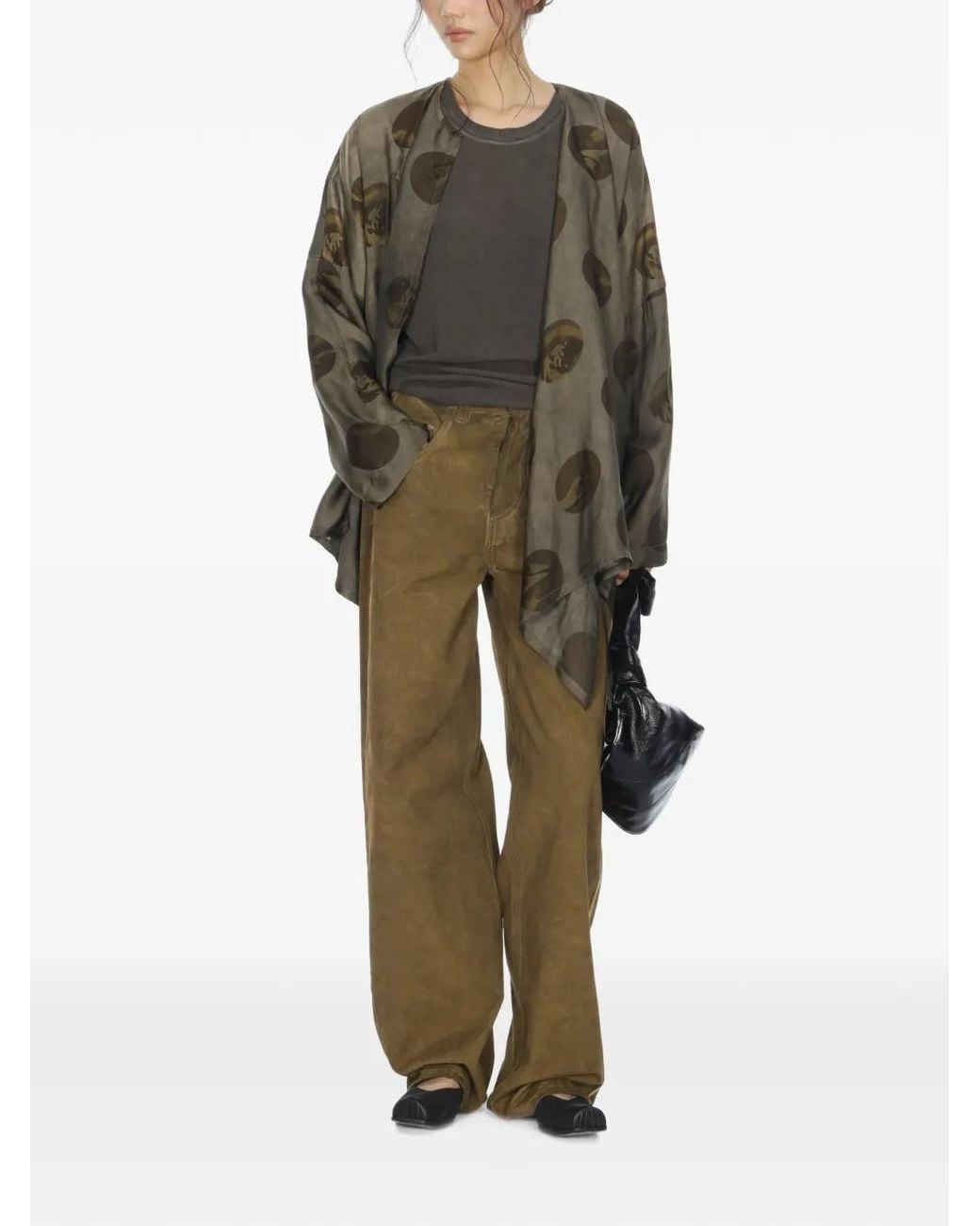 Uma Wang White Phyllis Trousers