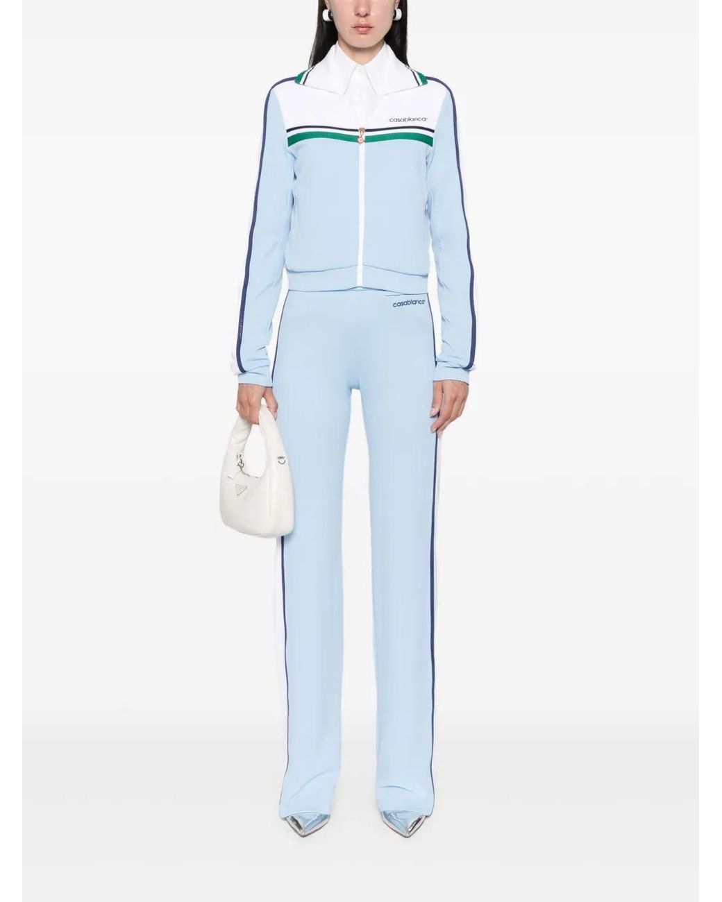 Casablanca Blue Piqué Track Jacket