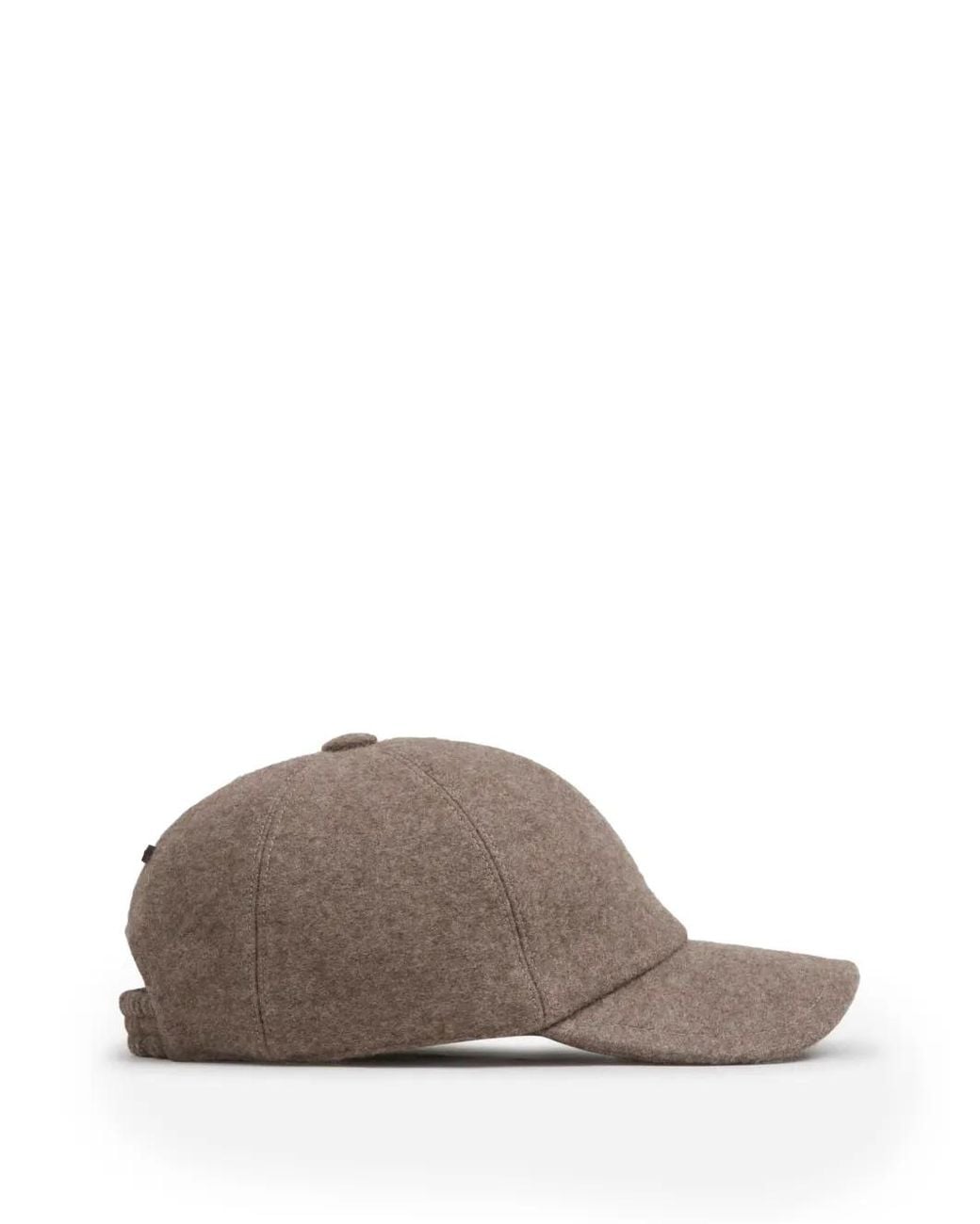 Fedeli Brown Brushed-Effect Cashmere Cap for men