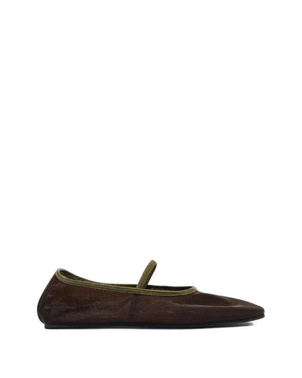 Bimba Y Lola White Dark Mesh Ballerinas
