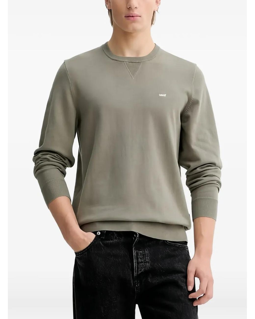 Pull À Col Rond Levi's pour homme en coloris Gray