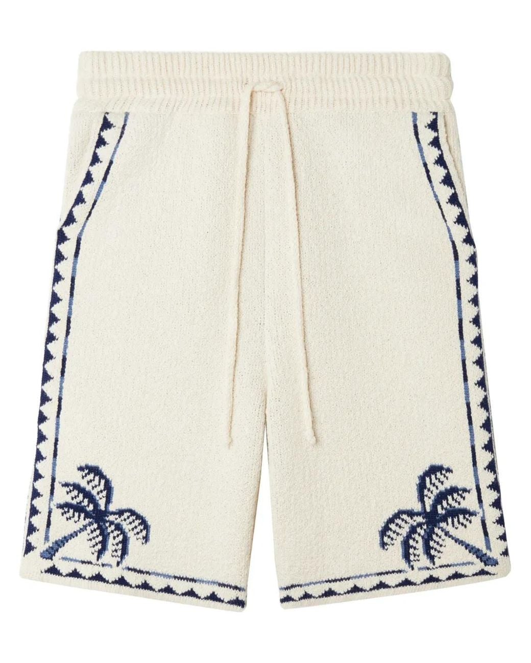 Alanui Natural Foulard Bermuda Shorts for men