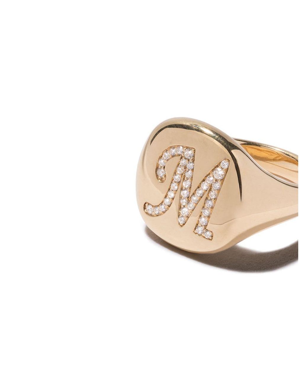 David Yurman - 18kt Yellow Gold Cable Collectibles Compass Diamond Mini Pinky Ring - Women - Diamond/18kt Gold - 3 - 88ADI