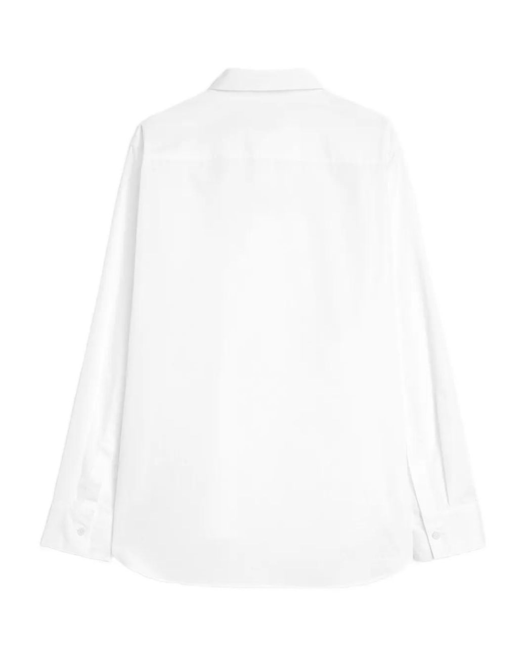 Jil Sander White Cotton Poplin Shirt for men