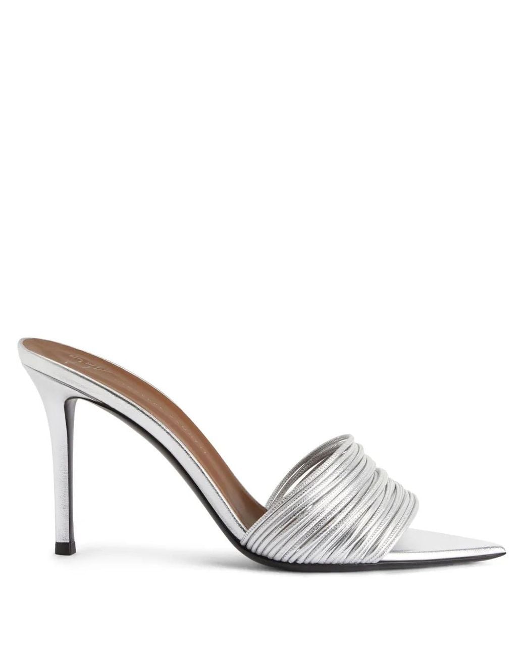 Giuseppe Zanotti White 90Mm Intriigo Clio Sandals