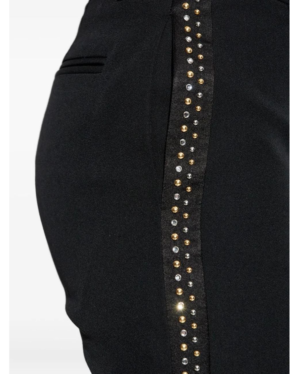 Pantaloni Con Borchie di Versace in Black