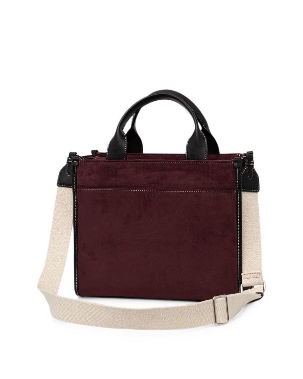 DKNY Purple Hadlee Logo-Patch Tote Bag