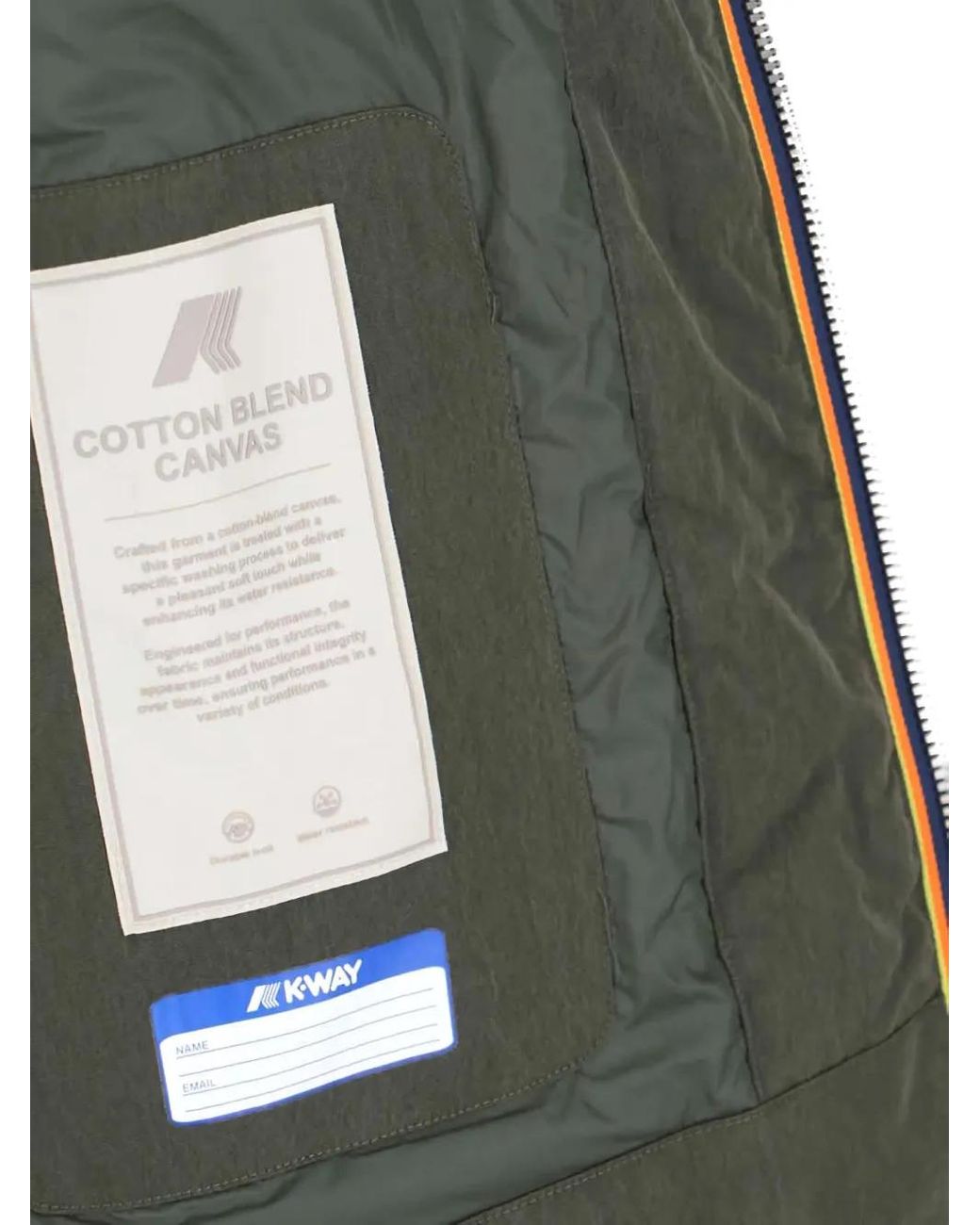 K-Way Green Hooded Pocket Jacket for men