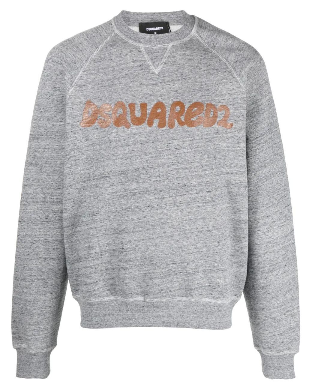 DSquared² Gray Cool Logo-Print Sweatshirt for men