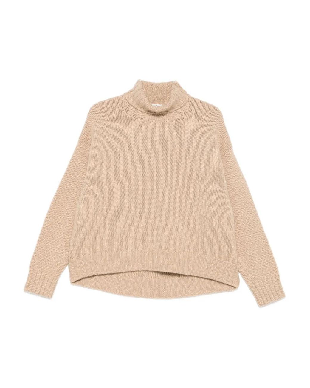 Bruno Manetti Natural Ribbed-Trim Jumper