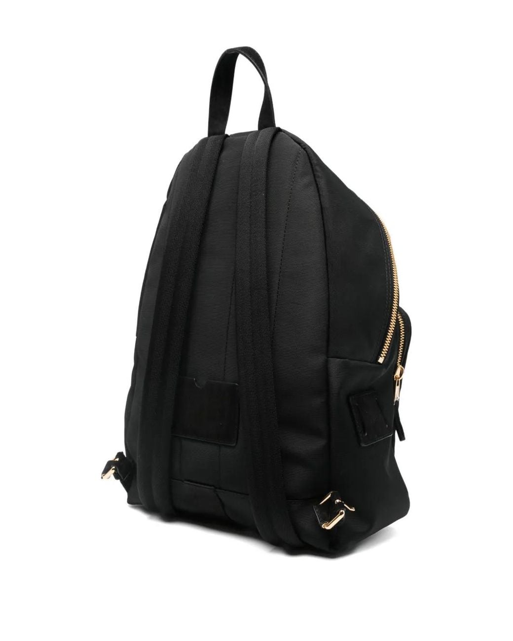 Moschino Black Sac À Dos À Plaque Logo for men