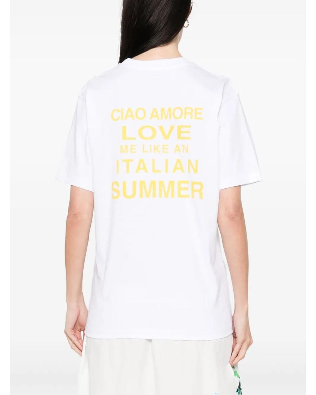 Giada Benincasa White Italian Summer T-Shirt