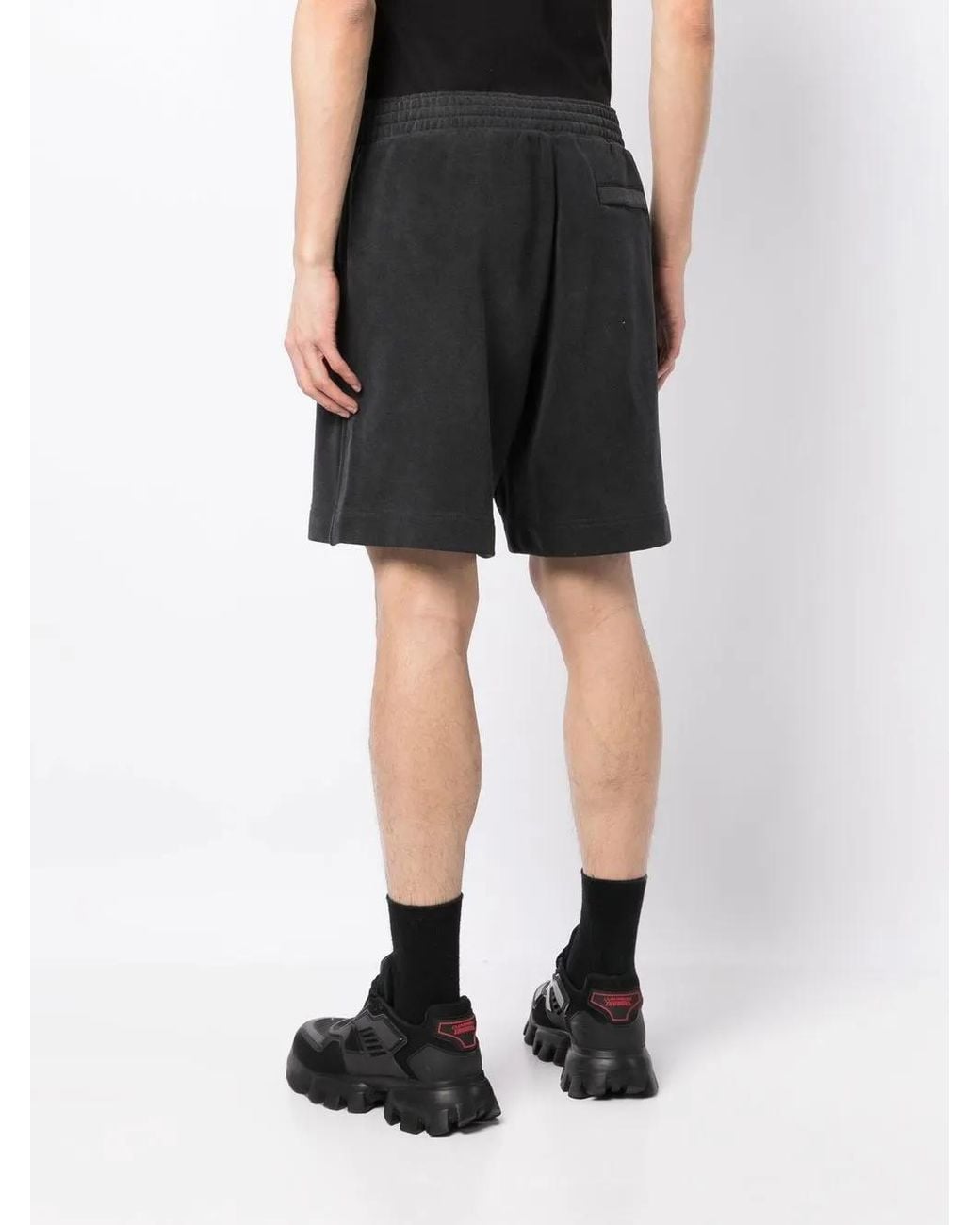 Givenchy Black 4G Star-Print Track Shorts for men