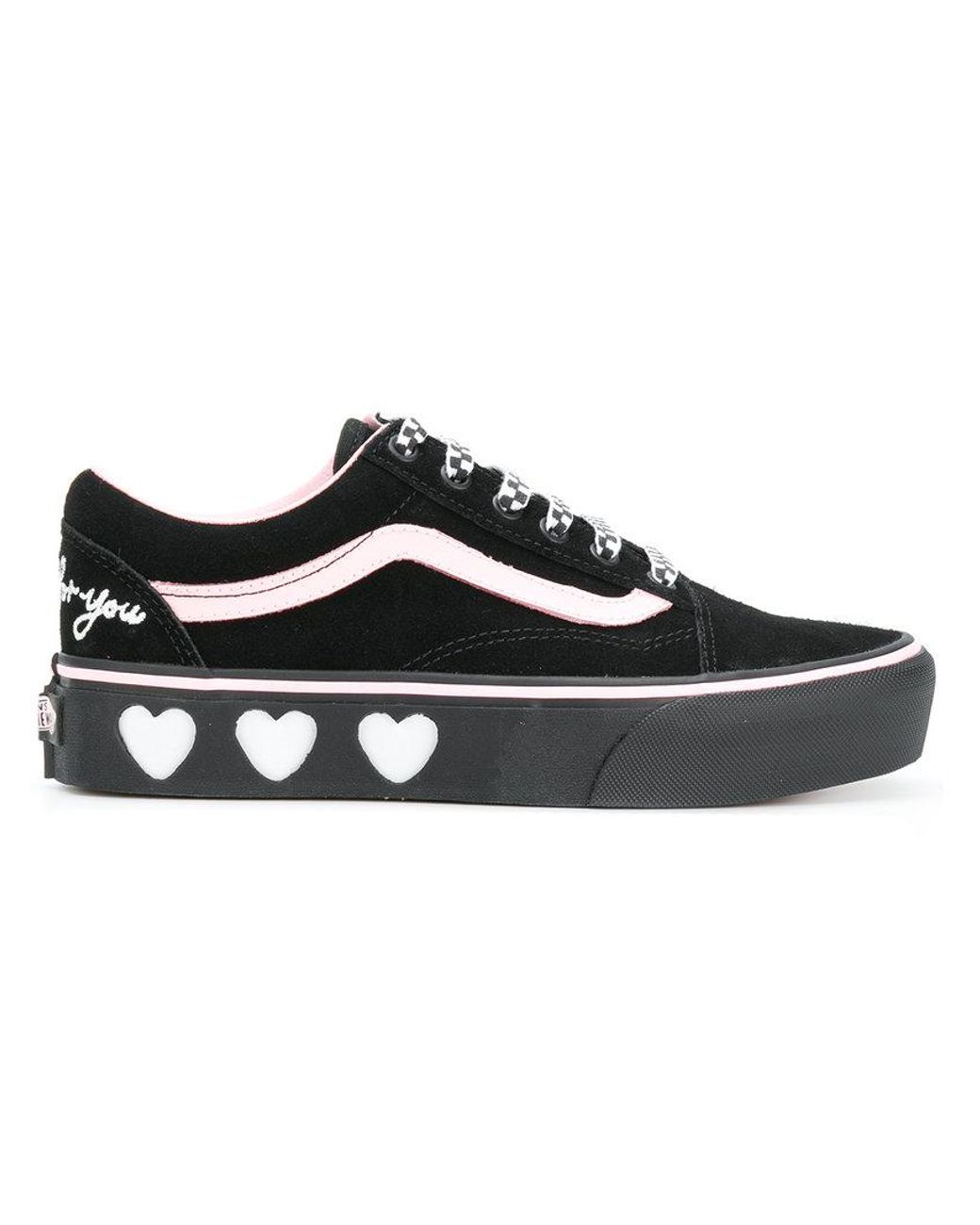 Vans Cotton Lazy Oaf X Old Skool Platform Trainers in Black | Lyst