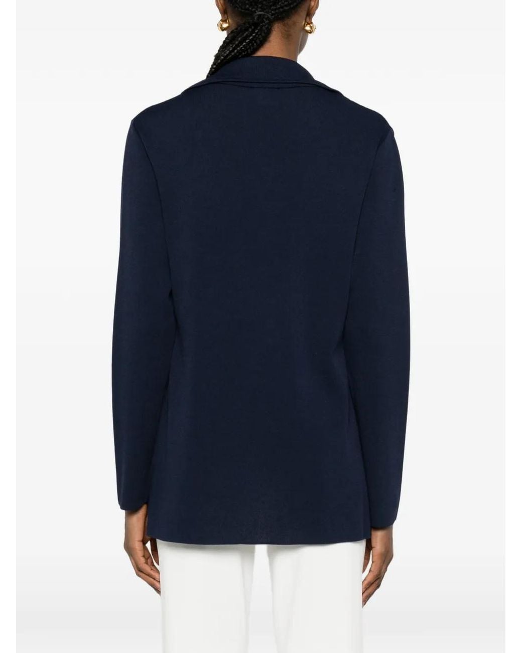 Neera Blue Button Blazer