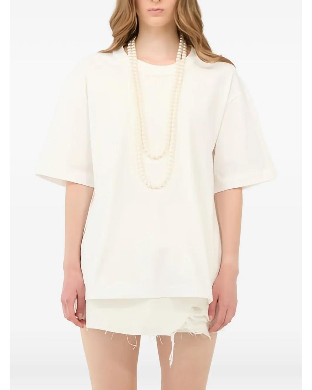 ELEH White Cutout Back T-Shirt