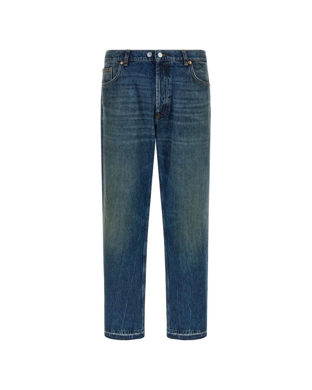 Department 5 Blue Musso Cotton Wide-Leg Jeans for men