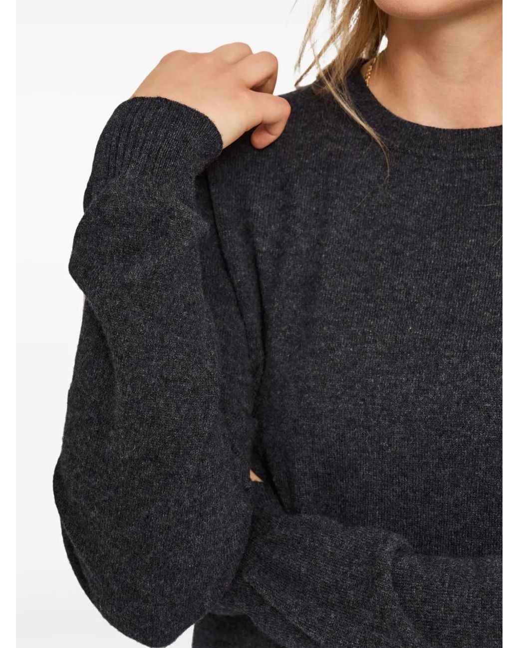Pringle of Scotland Blue Cashmere Round-Neck Knitted Sweater