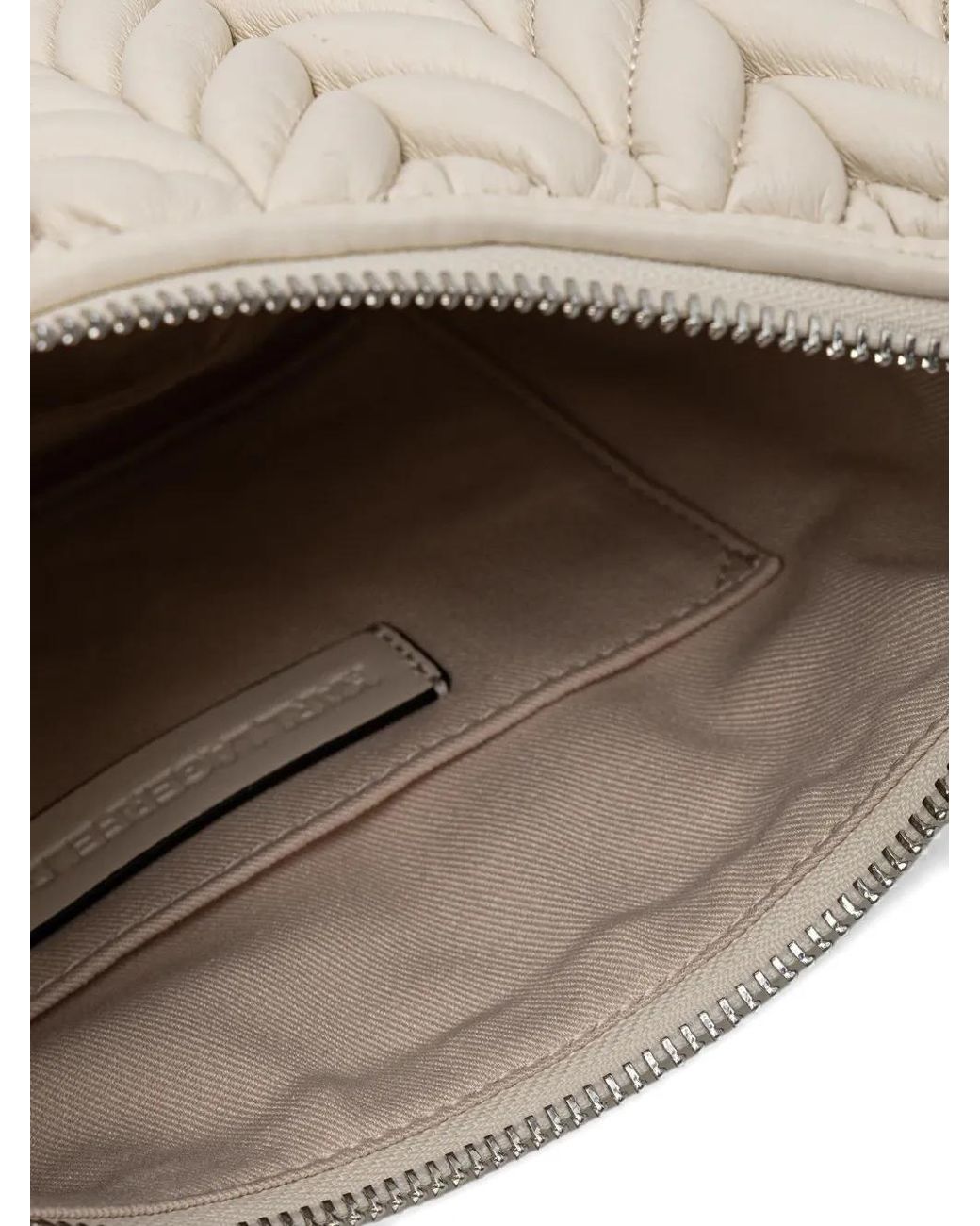 Karl Lagerfeld White K/Weave Small Shoulder Bag