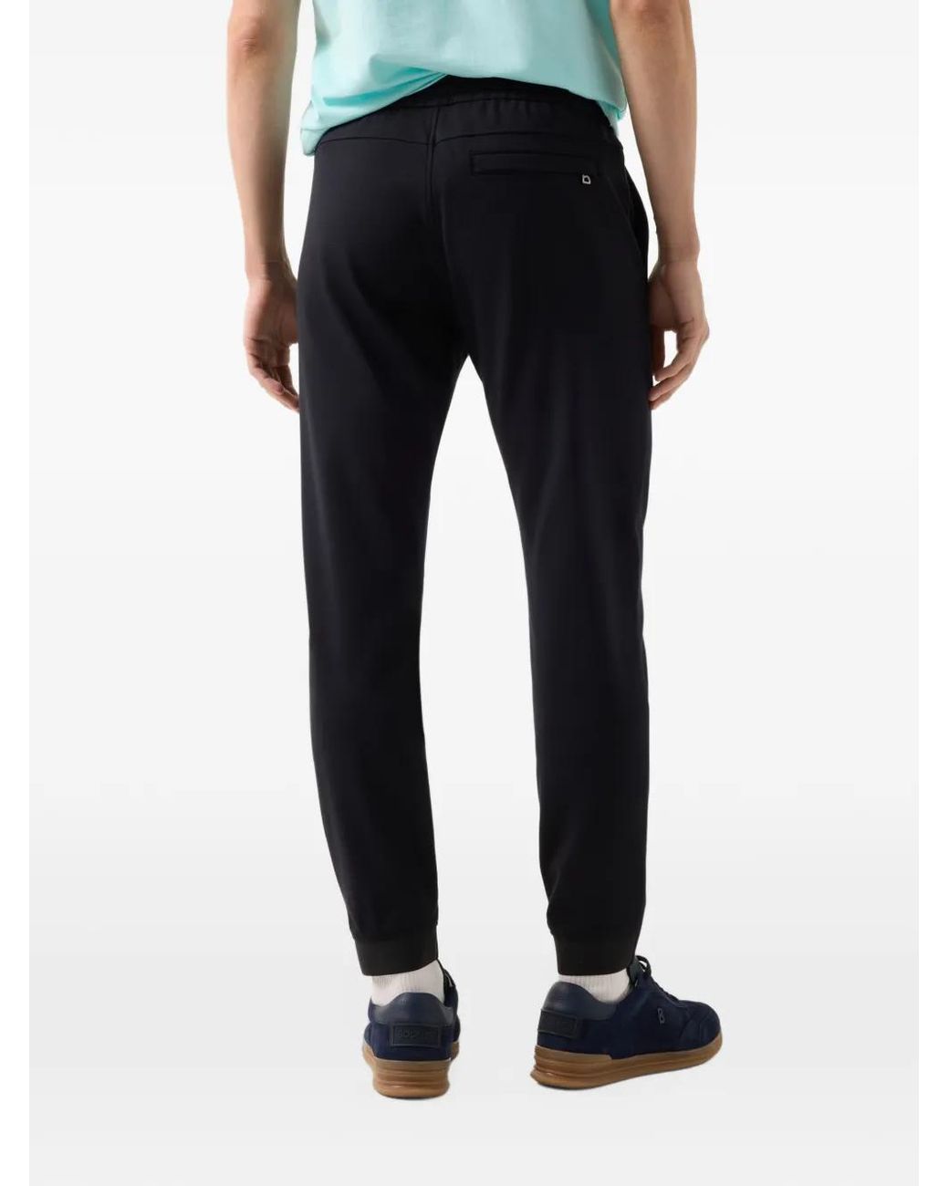 Bogner Black Boris Logo-Plaque Trousers for men