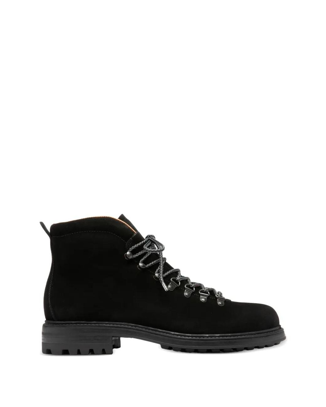 Officine Creative Black Lace-Up Fastening Leather Boots for men