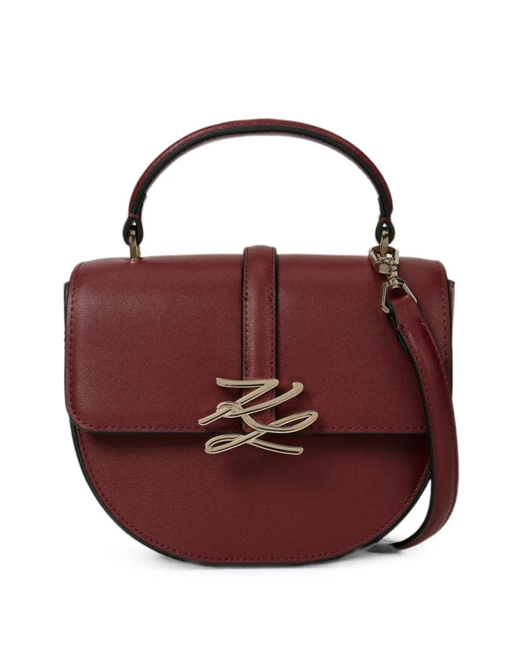 Karl Lagerfeld Red K/Autograph Drop Cross Body Top-Handle Bag