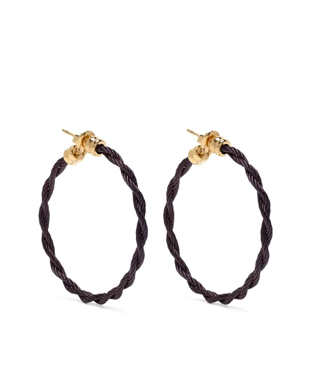 Charriol Metallic Love Twist Hoop Earrings