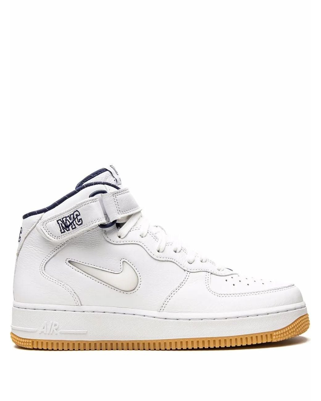Nike White Air Force 1 Mid Shoes for men