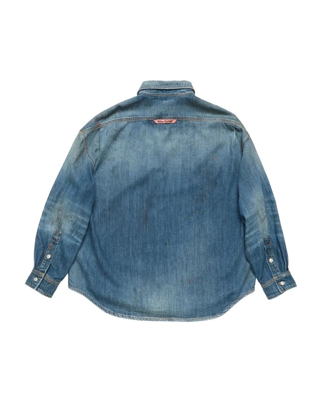 Acne Blue Denim Button-Up Shirt