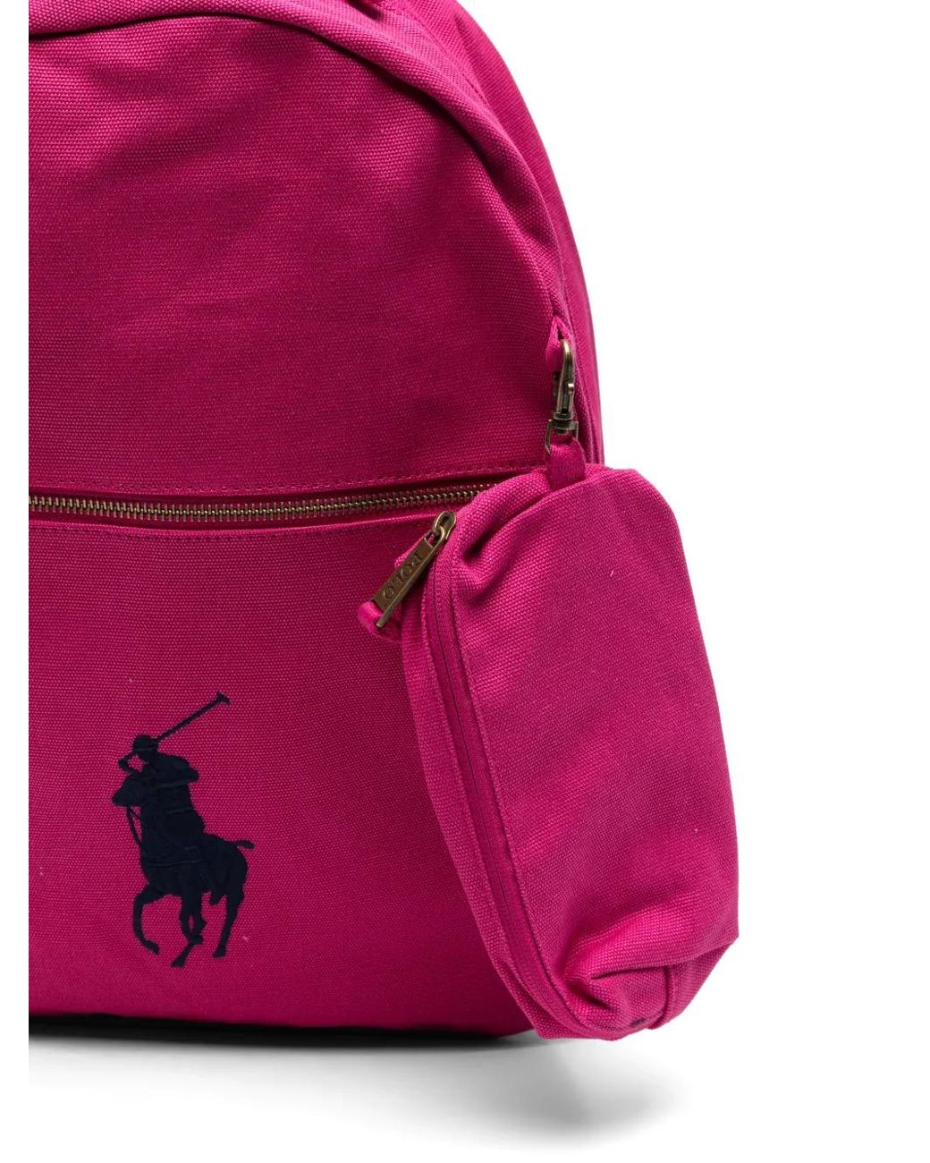 Polo Ralph Lauren Pink Pony-Motif Backpack