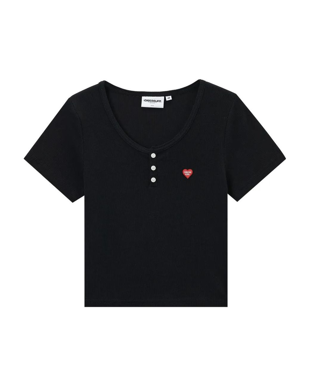 Chocoolate Black Logo Patch T-Shirt