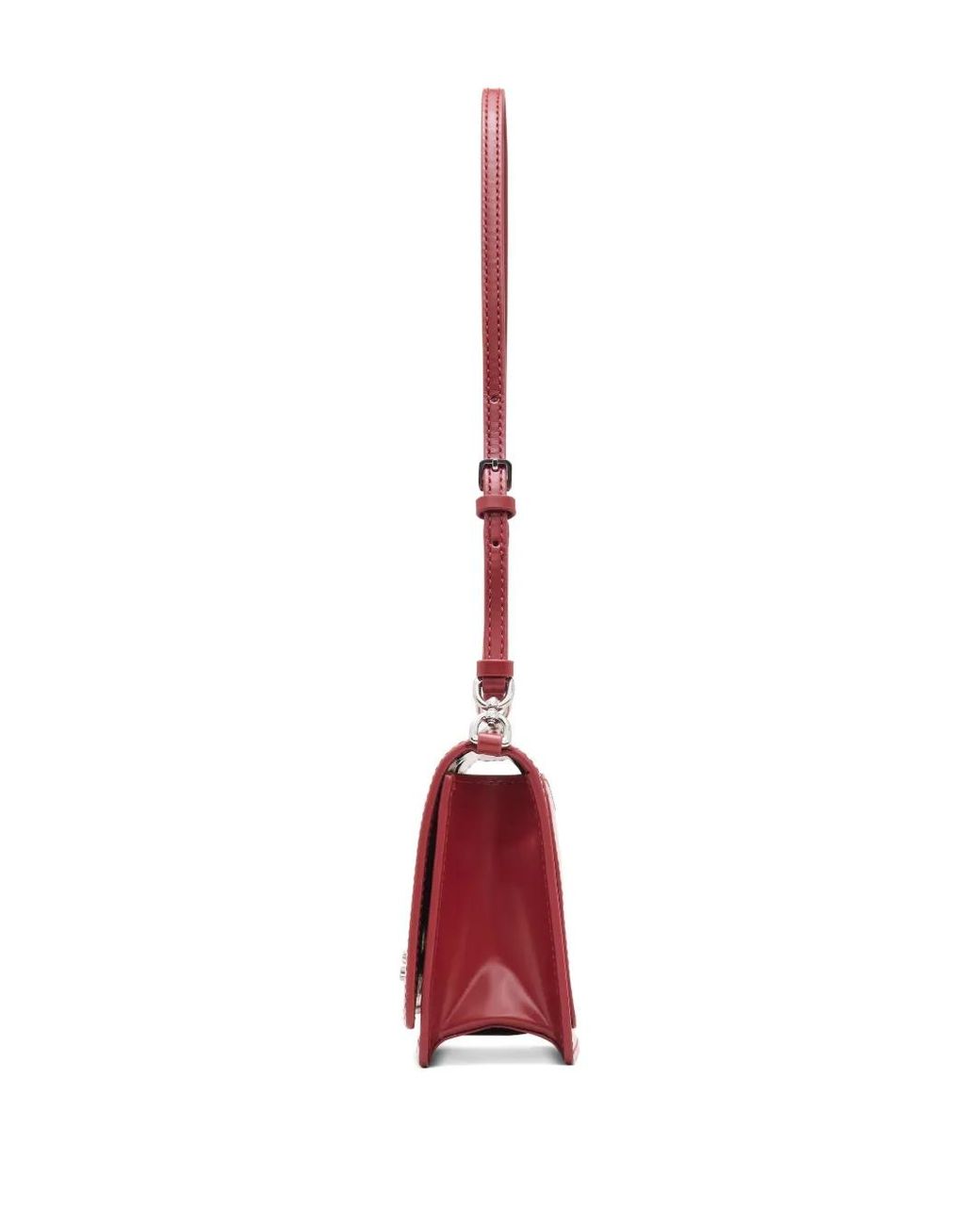 Marc Jacobs Red The Mirror Shoulder Leather Bag