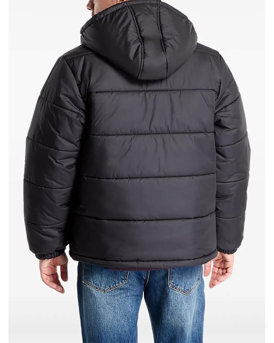 Vans Black Mte Hillgate Hooded Puffer Jacket for men