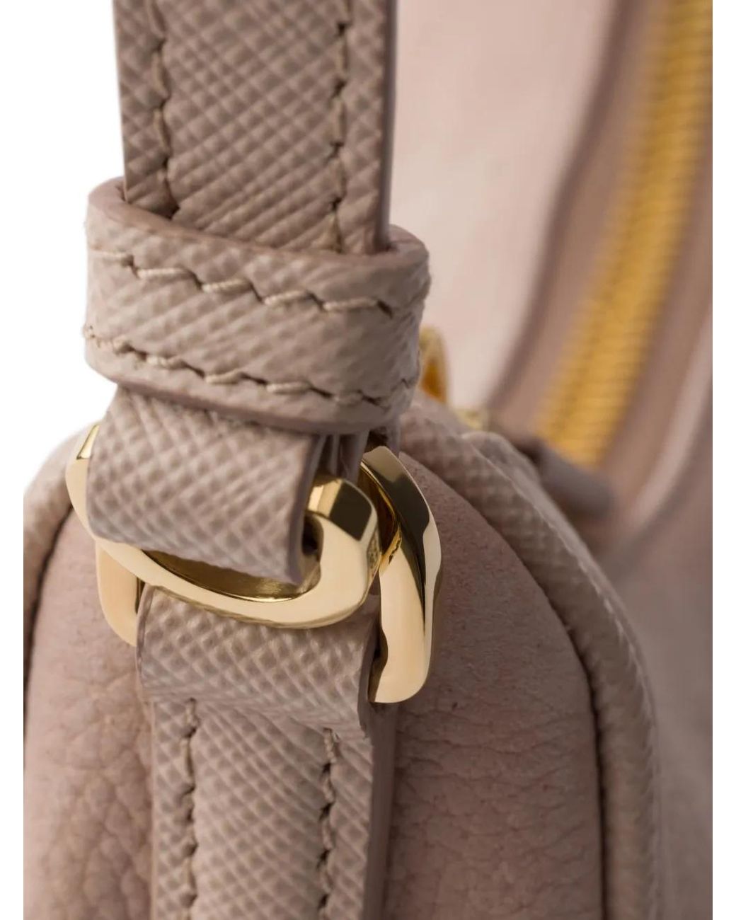 Prada Pink Mini-Sac En Cuir Nubuck Et Saffiano Re-Edition 2005