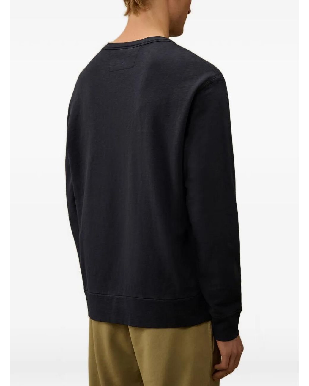 C P Company Blue C.P.Company Crewneck Sweatshirt for men