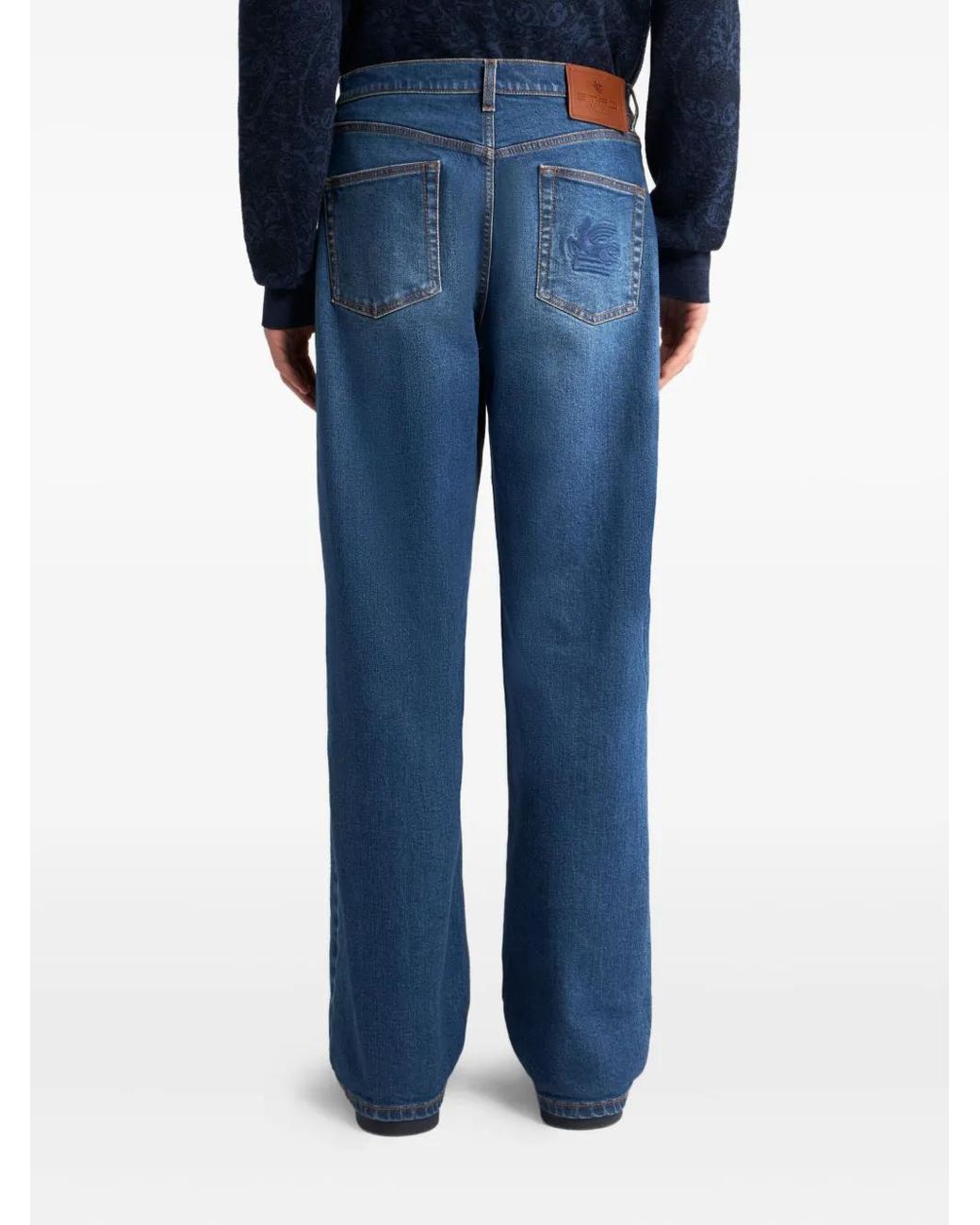 Vaqueros Con Bordado Pegaso Etro de hombre de color Blue