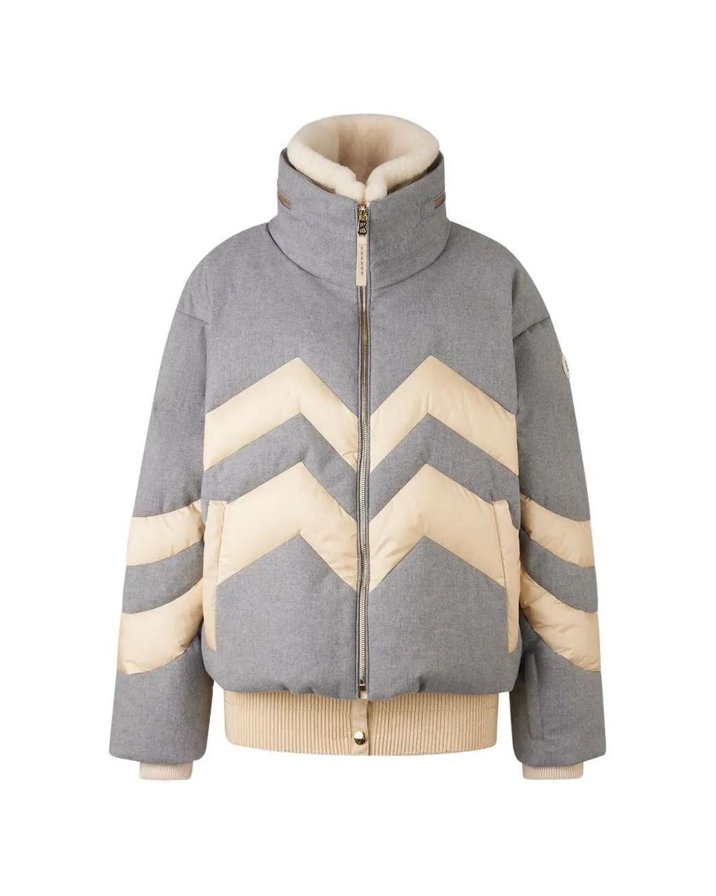 Plumífero Valea Con Motivo Chevron Bogner de color Gray