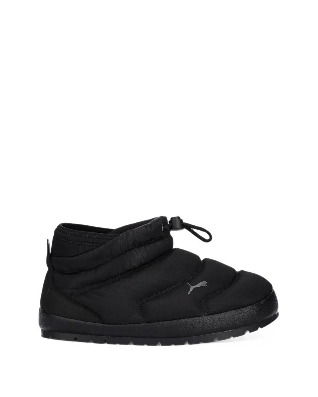 PUMA Black Quilted Toggle-Fastening Boots