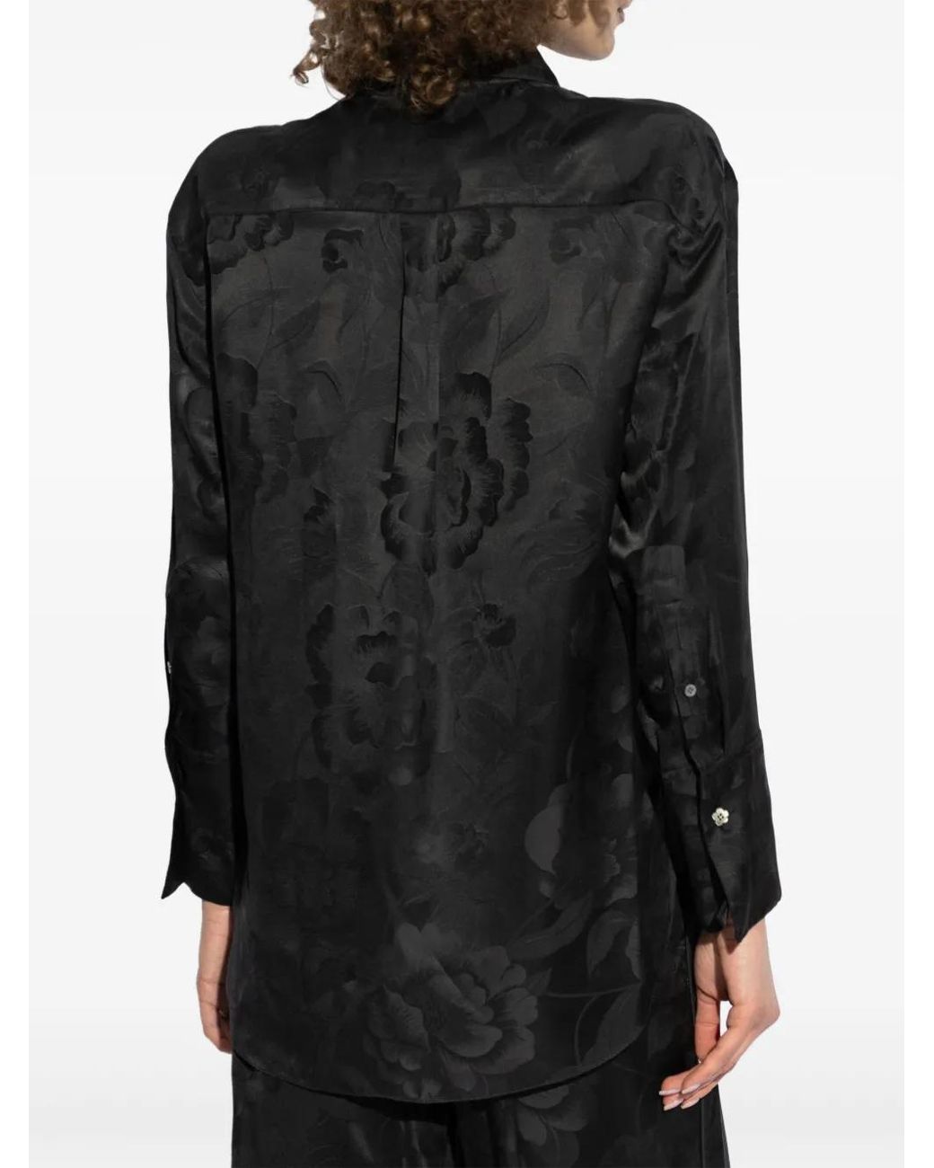 KENZO Black Peonies Shirt