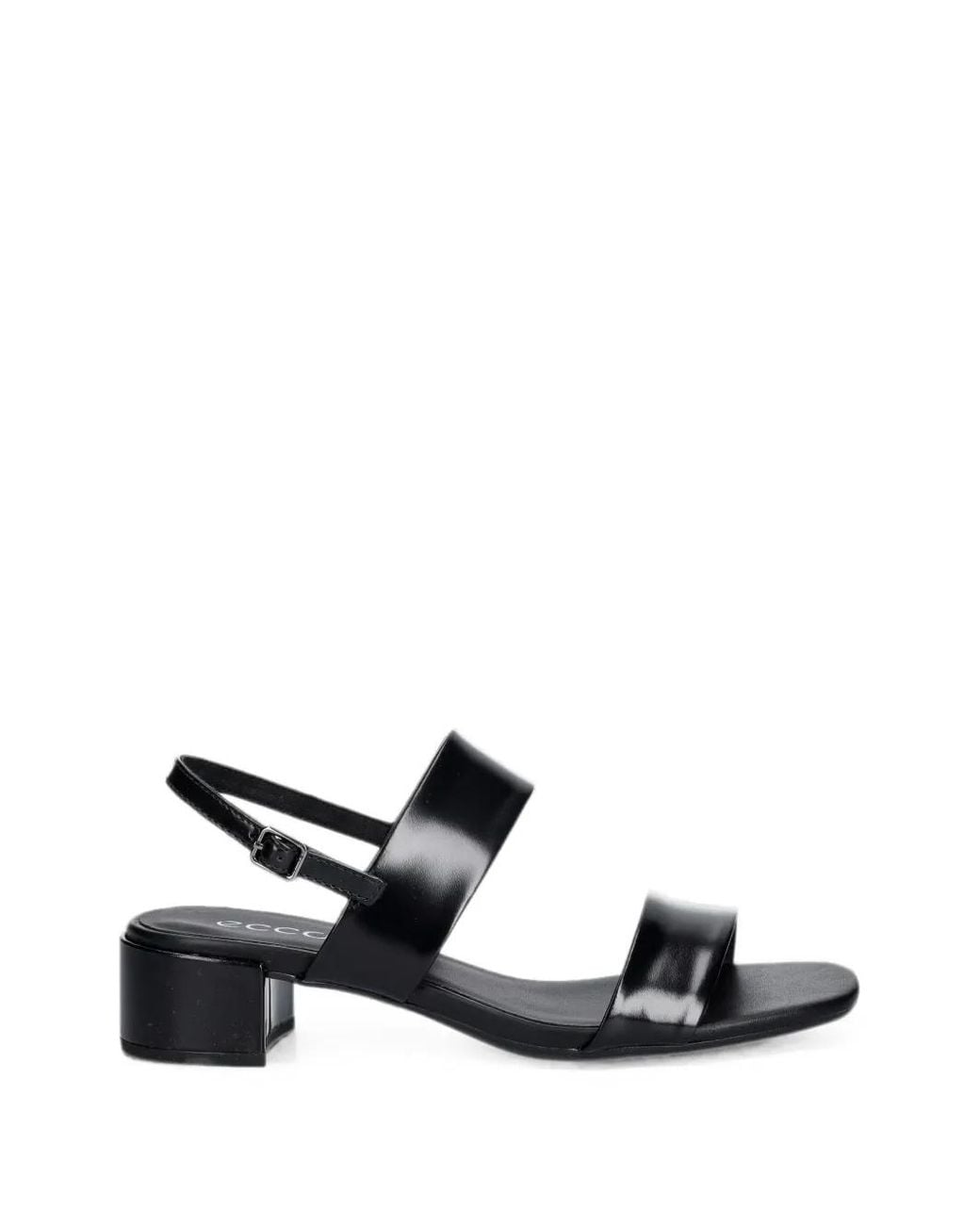 Ecco White Liva Buckle-Fastening Leather Sandals