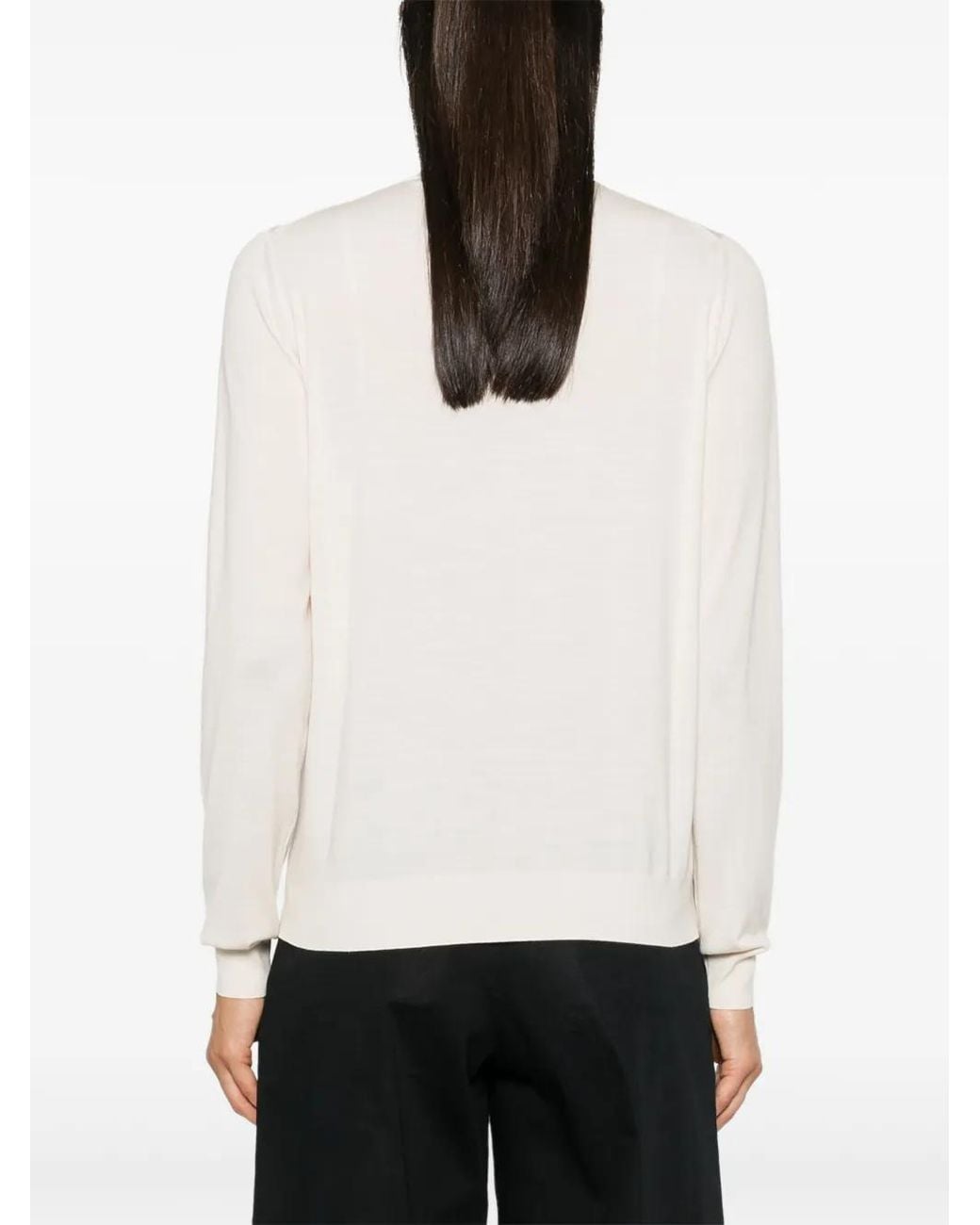 The Row White Heva Sweater