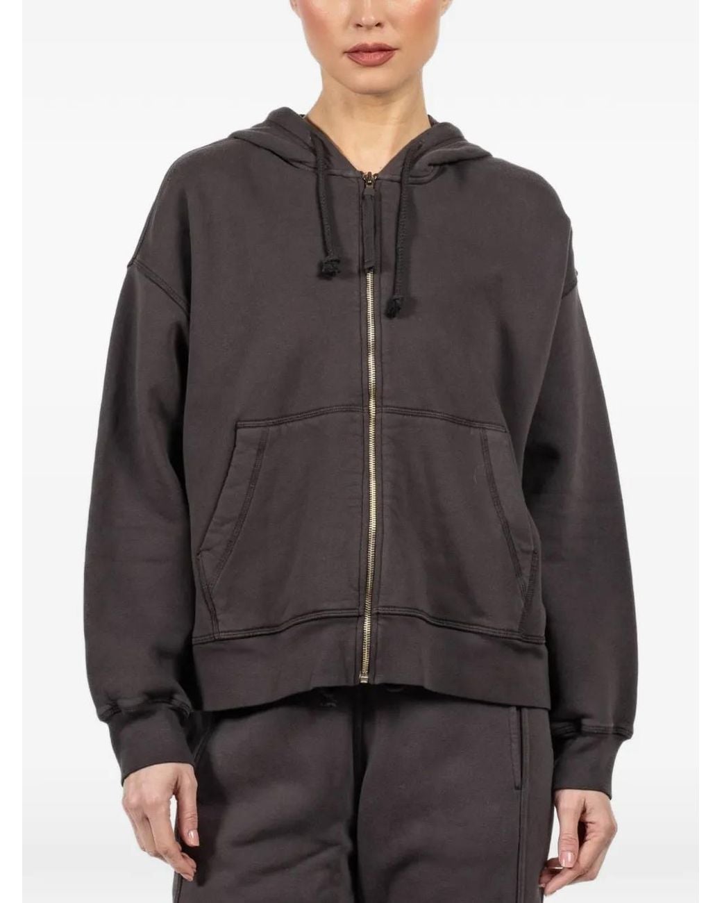 Xirena Gray Zip-Up Hoodie
