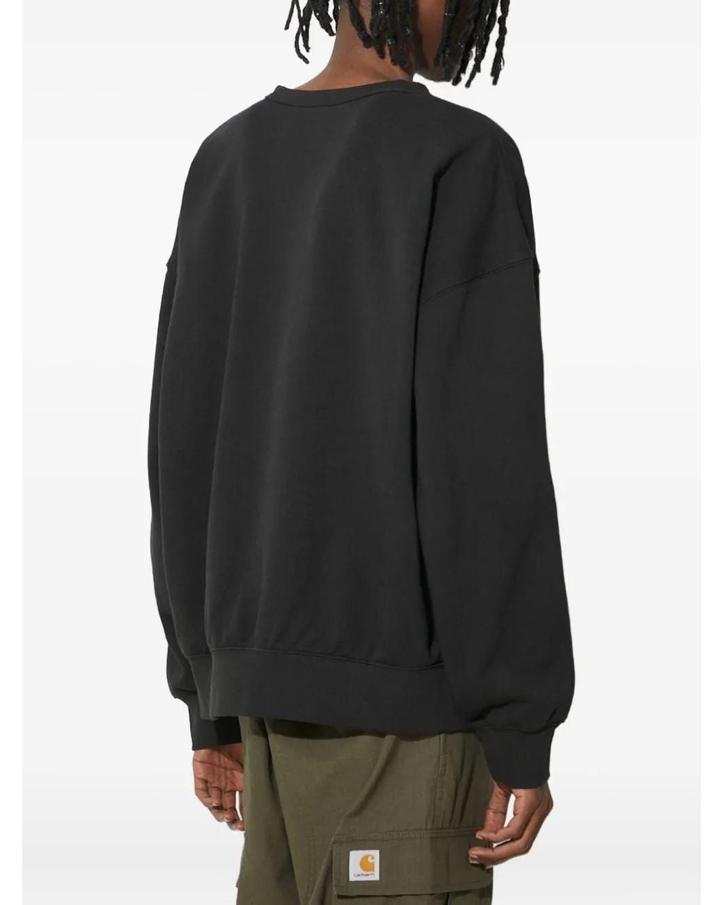 Vans Black Premium Logo Crew Sweatshirt for men