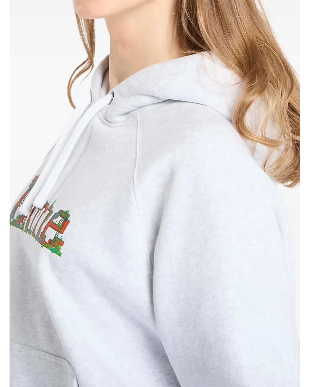 Dime White Classic Craft Printed Hoodie