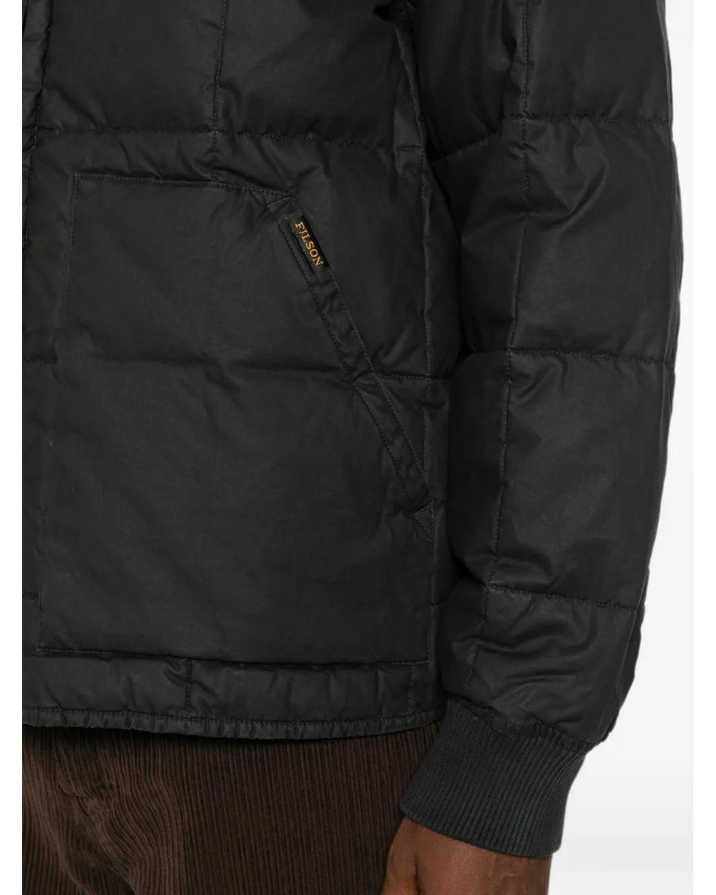 Filson Black Logo-Patch Jacket for men