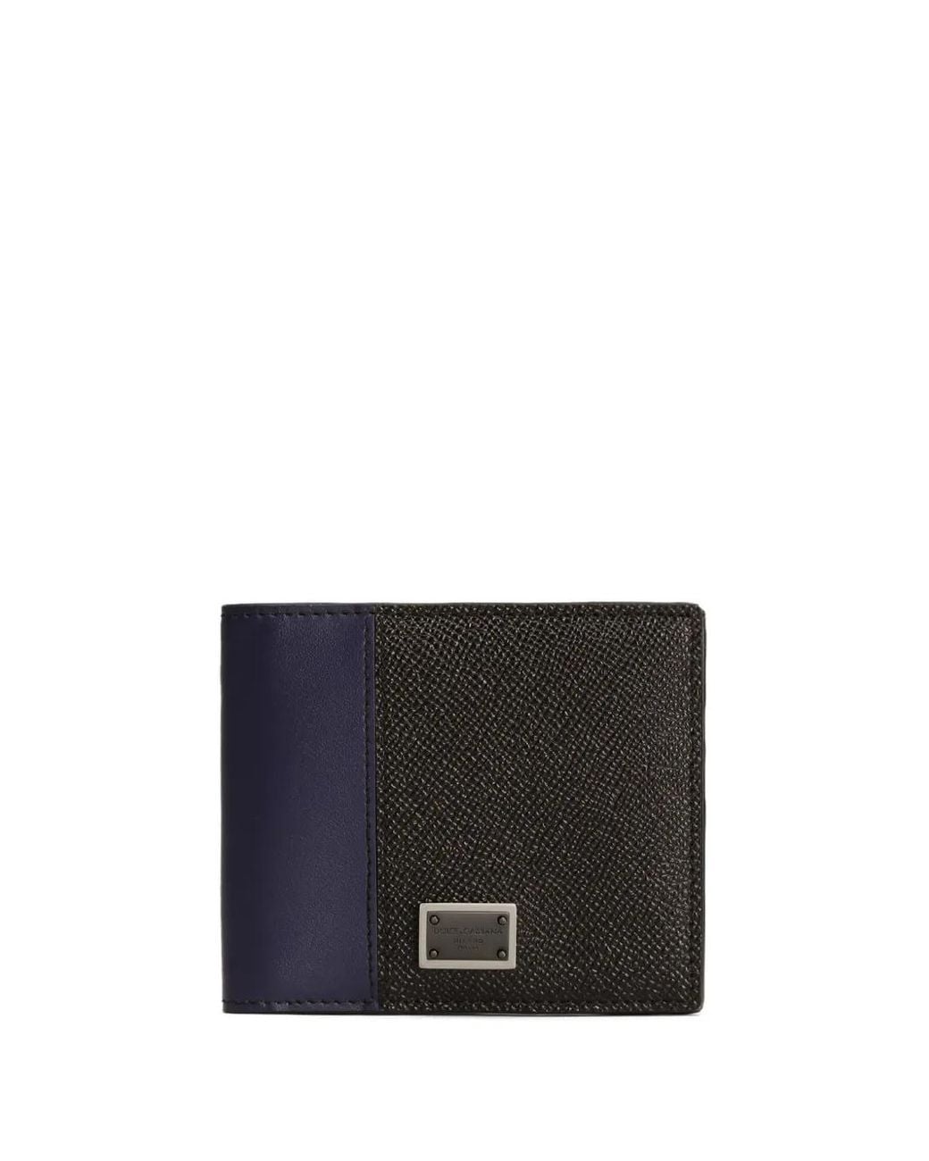 Dolce & Gabbana Black Dauphine Bifold Wallet for men